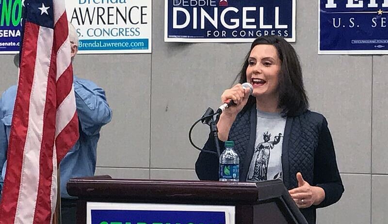 Gretchen Whitmer speaking