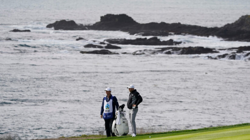 Berger looks at shot