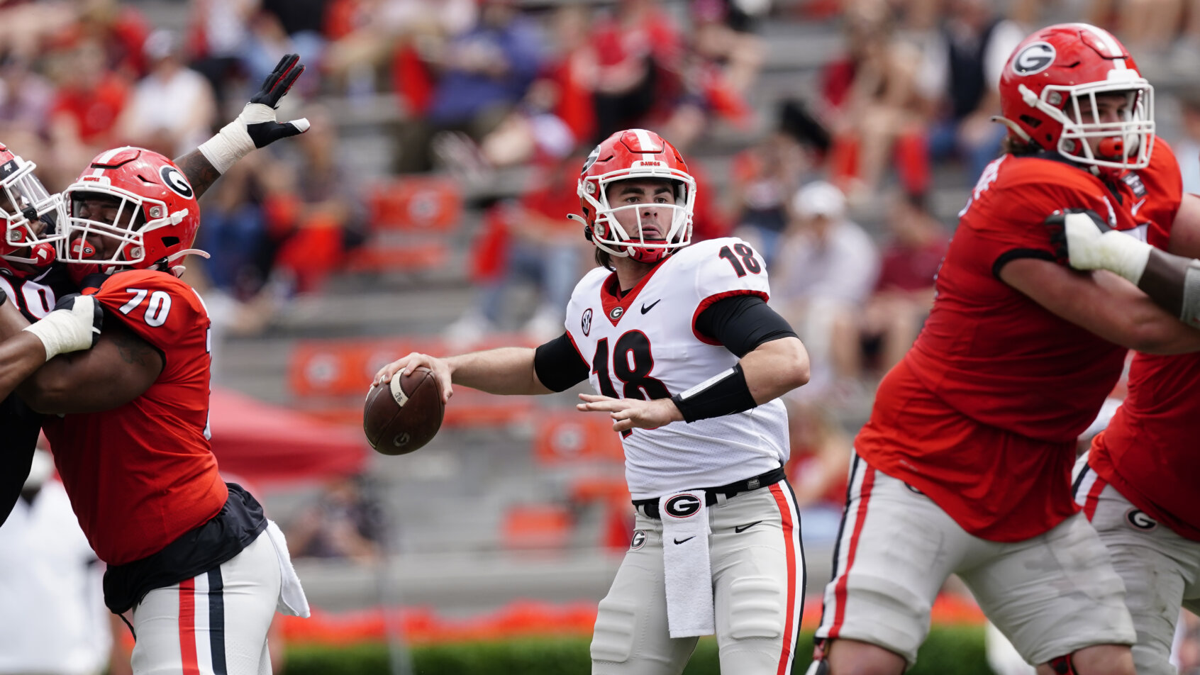 JT Daniels throws