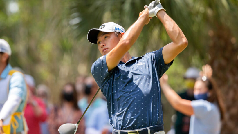 Collin Morikawa tee shot
