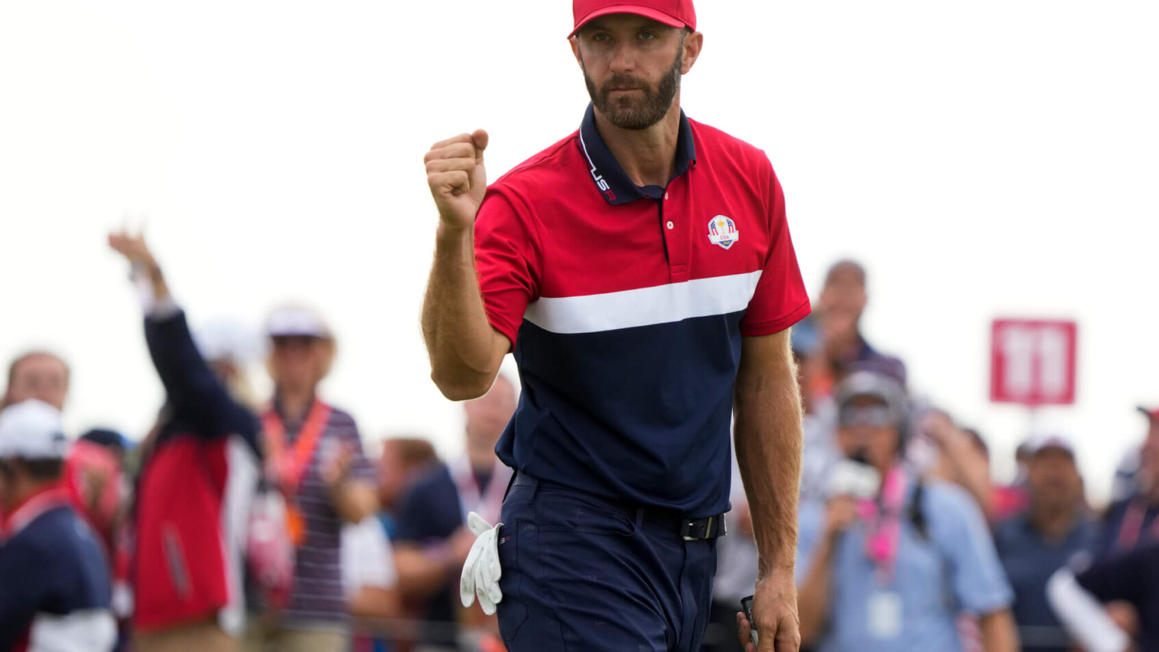 Dustin Johnson fist pump