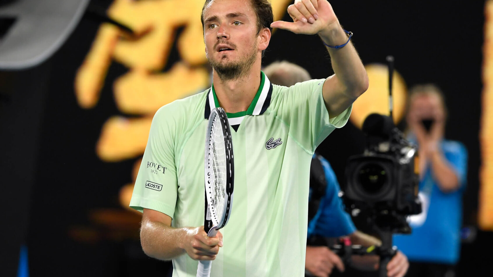 Medvedev pumps fist