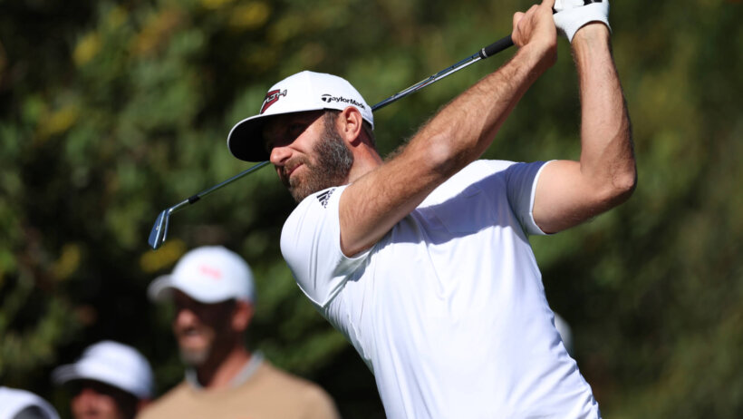 Dustin Johnson tee shot