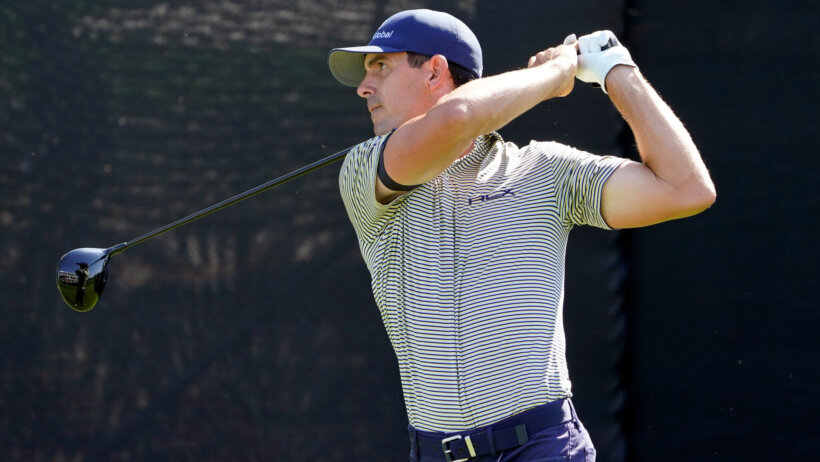 Billy Horschel watches tee shot
