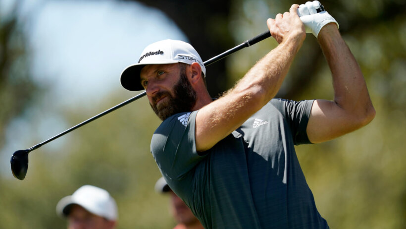 Dustin Johnson driving