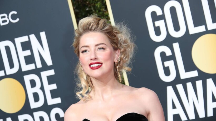 Amber Heard at the Golden Globes