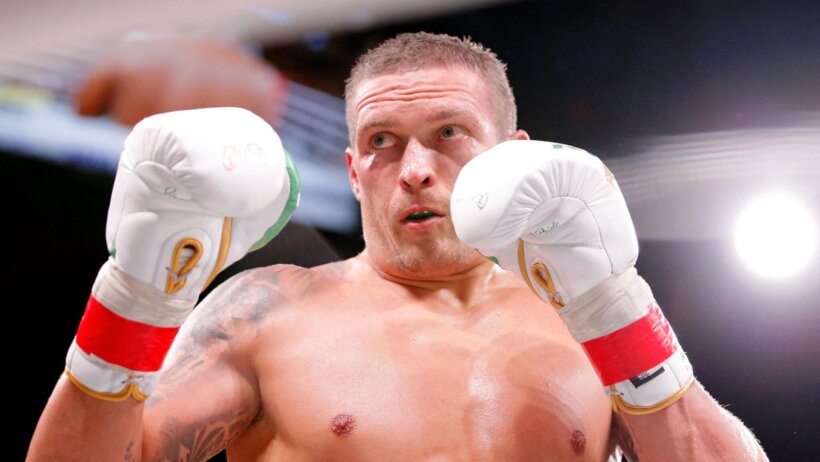 Oleksandr Usyk in the boxing ring