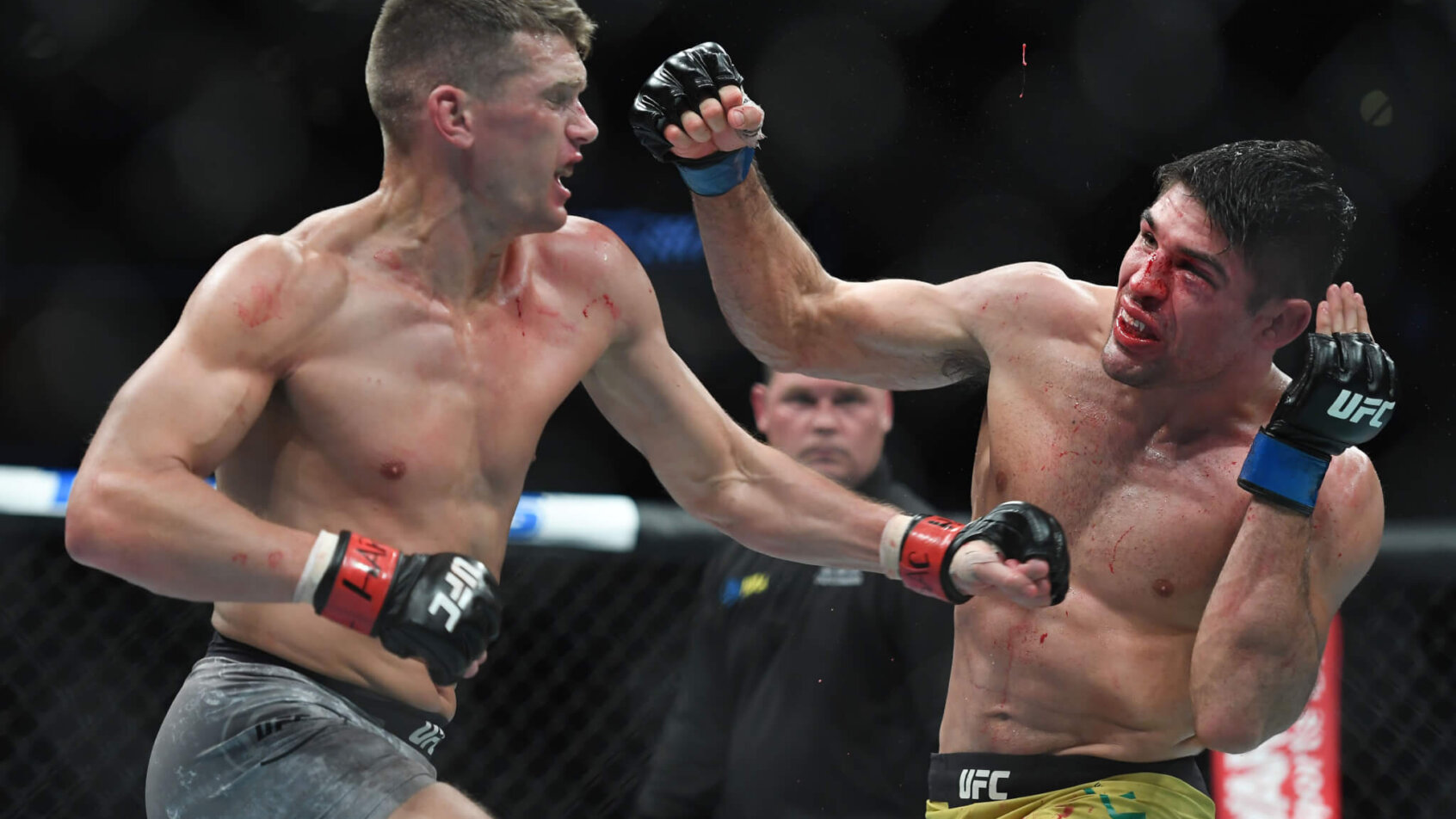 Stephen Thompson fighting Vicente Luque