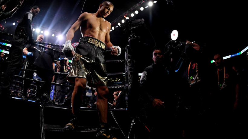 Chris Eubank Jr. exits the ring
