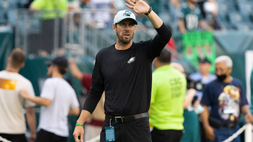 Eagles offensive coordinator Shane Steichen