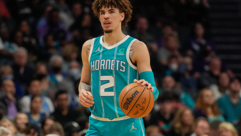 LaMelo Ball dribbling