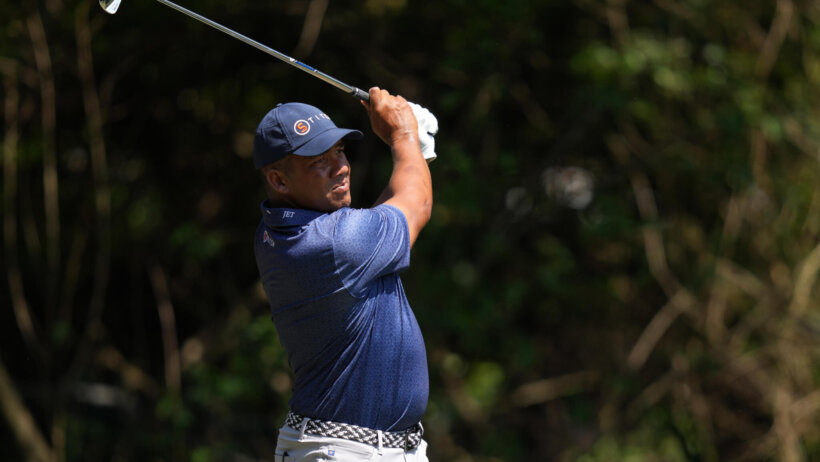 Vegas swinging off the tee