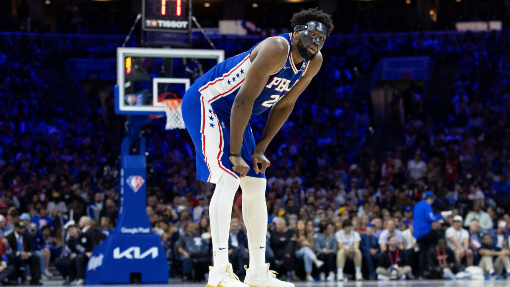 NBA MVP odds favorite Joel Embiid.