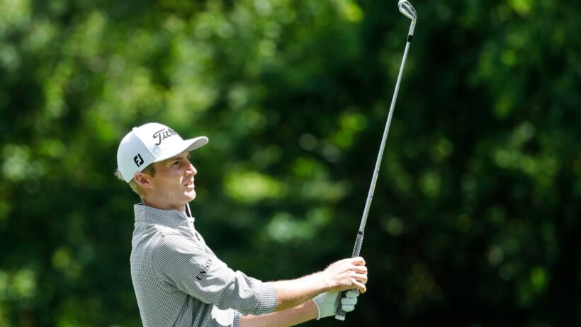 Will Zalatoris teeing off