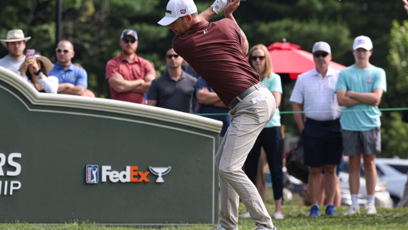 Brendan Steele tee shot