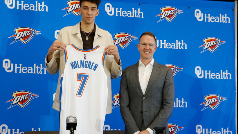 OKC Thunder rookie Chet Holmgren.