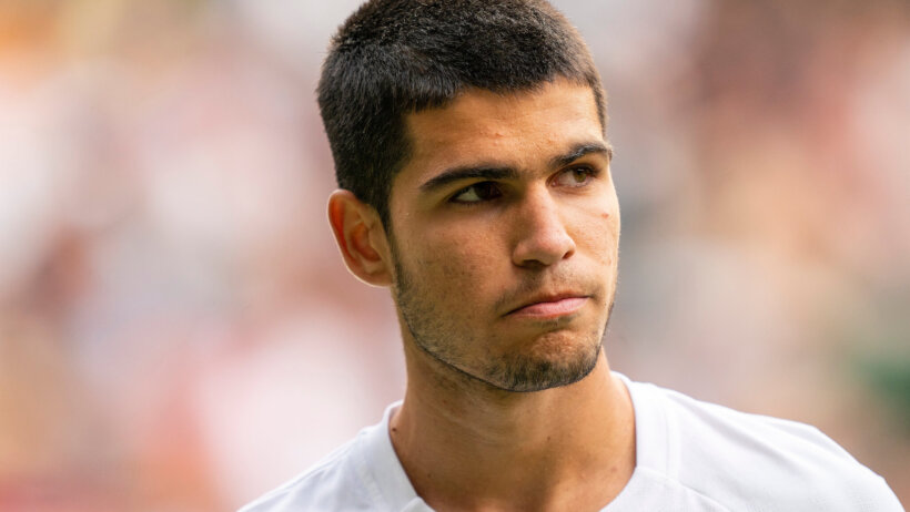 Carlos Alcaraz at Wimbledon