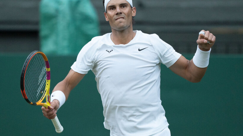 Rafael Nadal celebration
