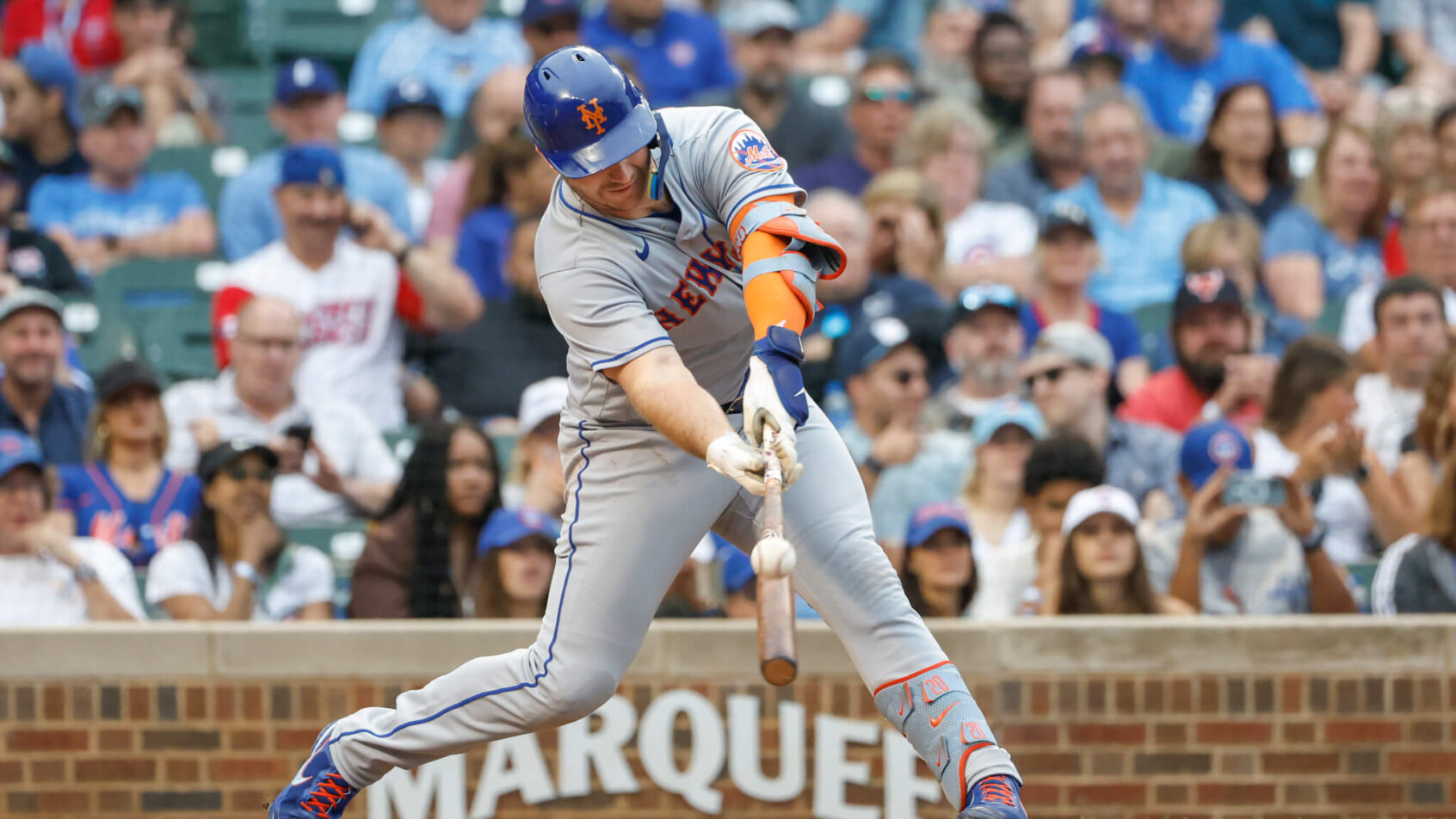 Pete Alonso at the plate