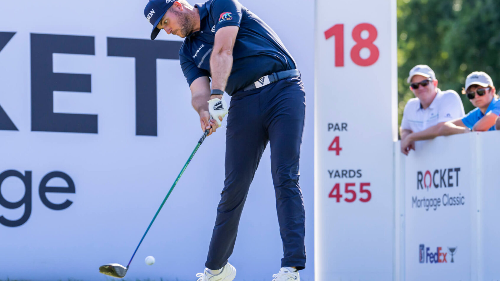 Taylor Pendrith tee shot
