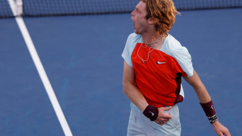 Shapovalov celebrates