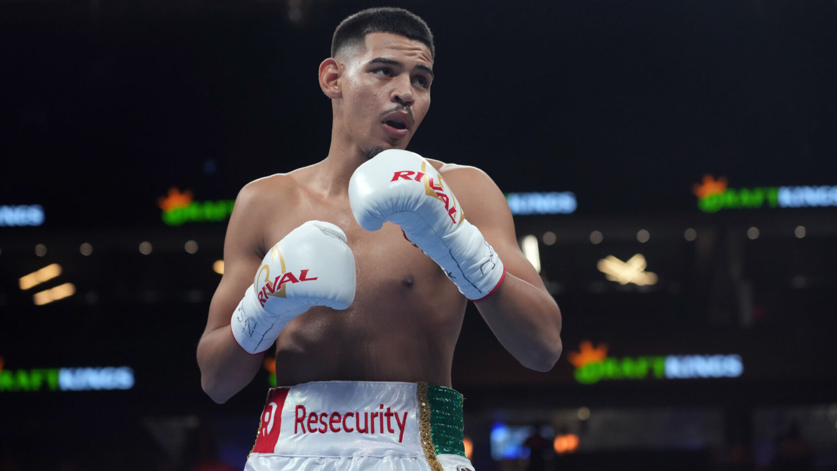 Diego Pacheco in the boxing ring