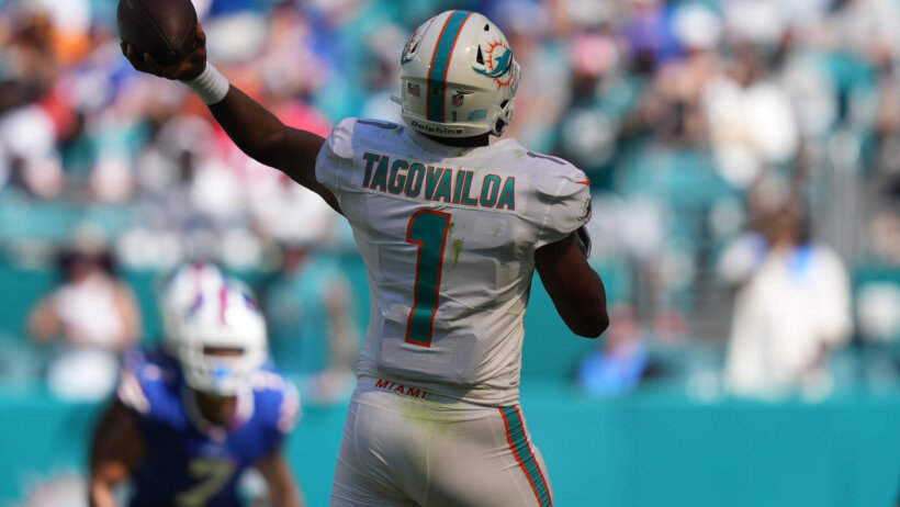 Miami Dolphins quarterback Tua Tagovailoa