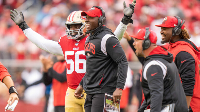 San Francisco 49ers defensive coordinator DeMeco Ryans