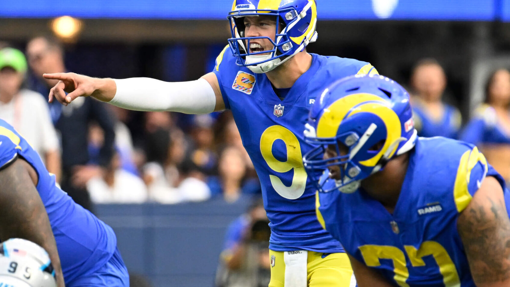 LA Rams quarterback Matthew Stafford.