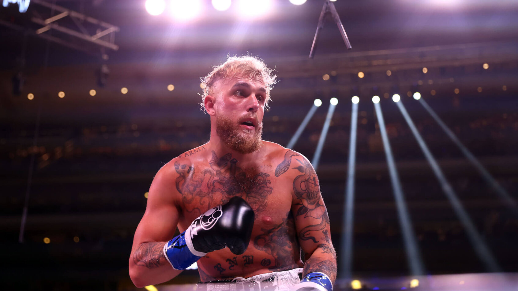 Jake Paul fights against Anderson Silva