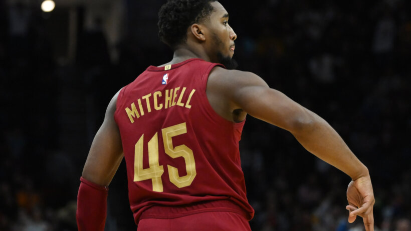 A midst of Donovan Mitchell