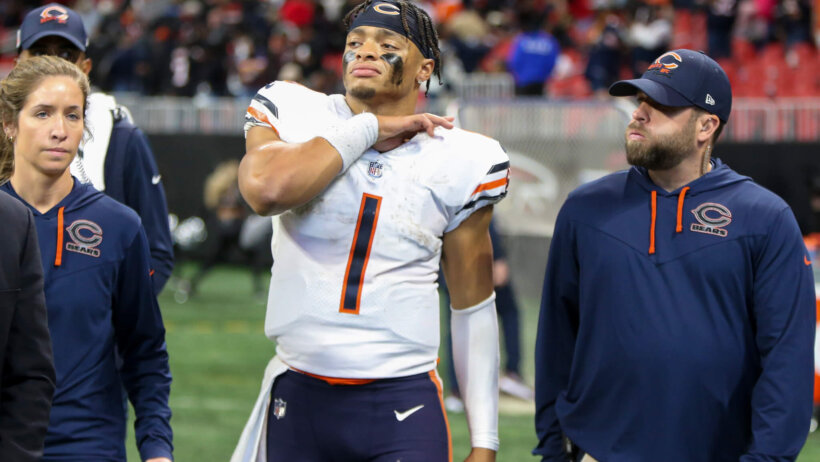 Chicago Bears quarterback Justin Fields