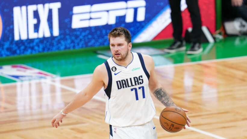 Luka Doncic dribbling