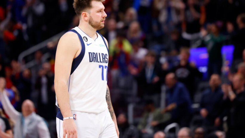 Luka Doncic dejected look