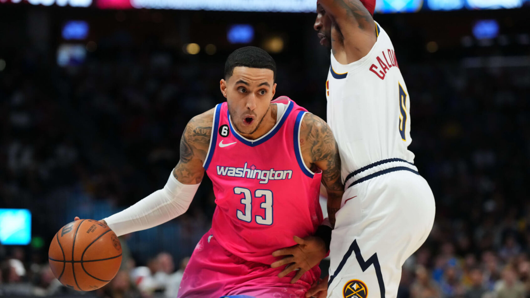 Kyle Kuzma dribbling
