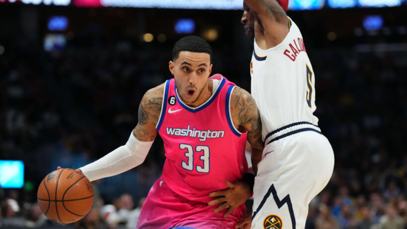 Kyle Kuzma dribbling