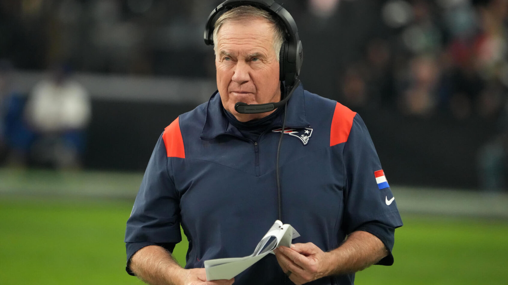 Bill Belichick on the sidelines