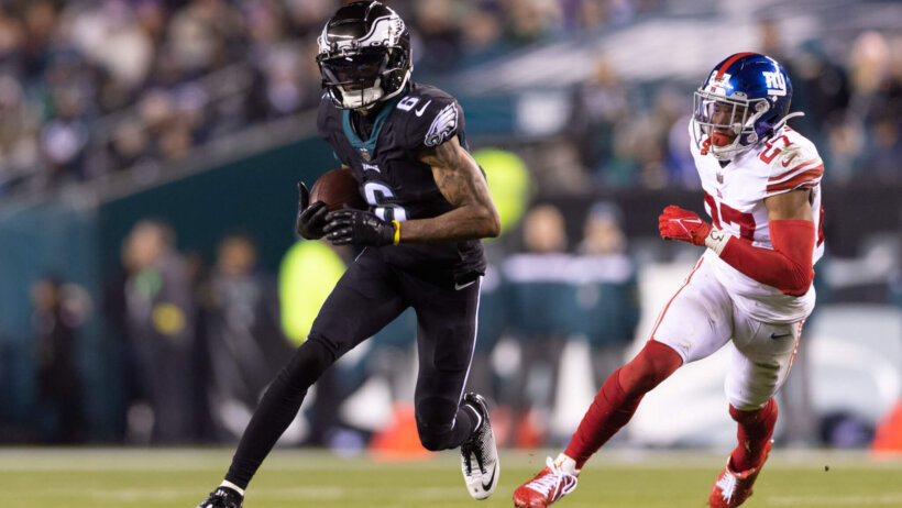 Philadelphia Eagles wide receiver DeVonta Smith - Giants vs Eagles Props