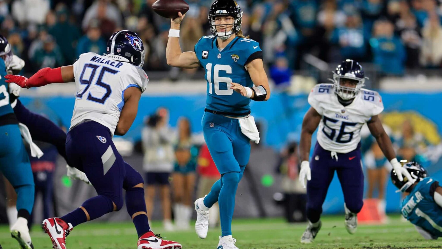 Jaguars quarterback Trevor Lawrence Wild Card Weekend
