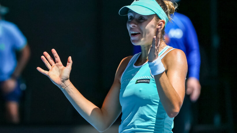 Magda Linette at the Aussie Open