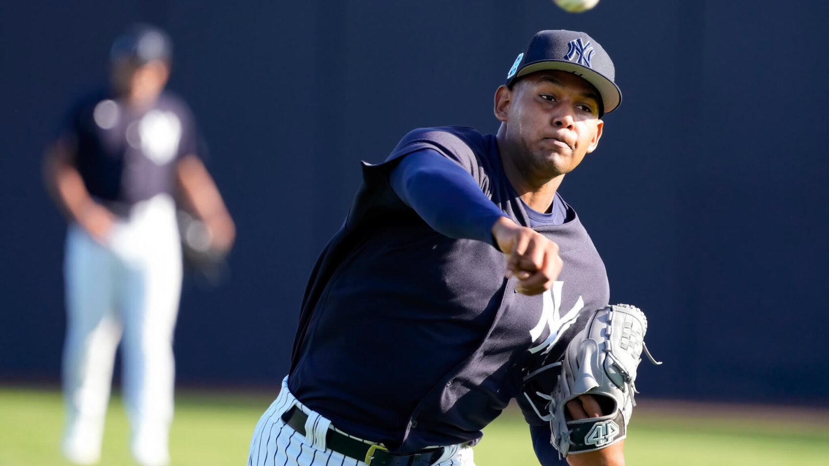 Jhony Brito pitches in spring training; New York Yankees