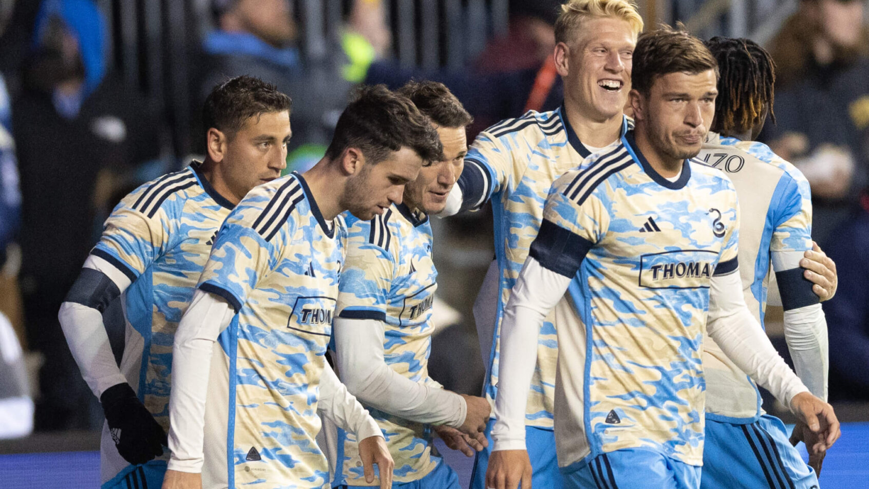 Philadelphia Union players celebrate