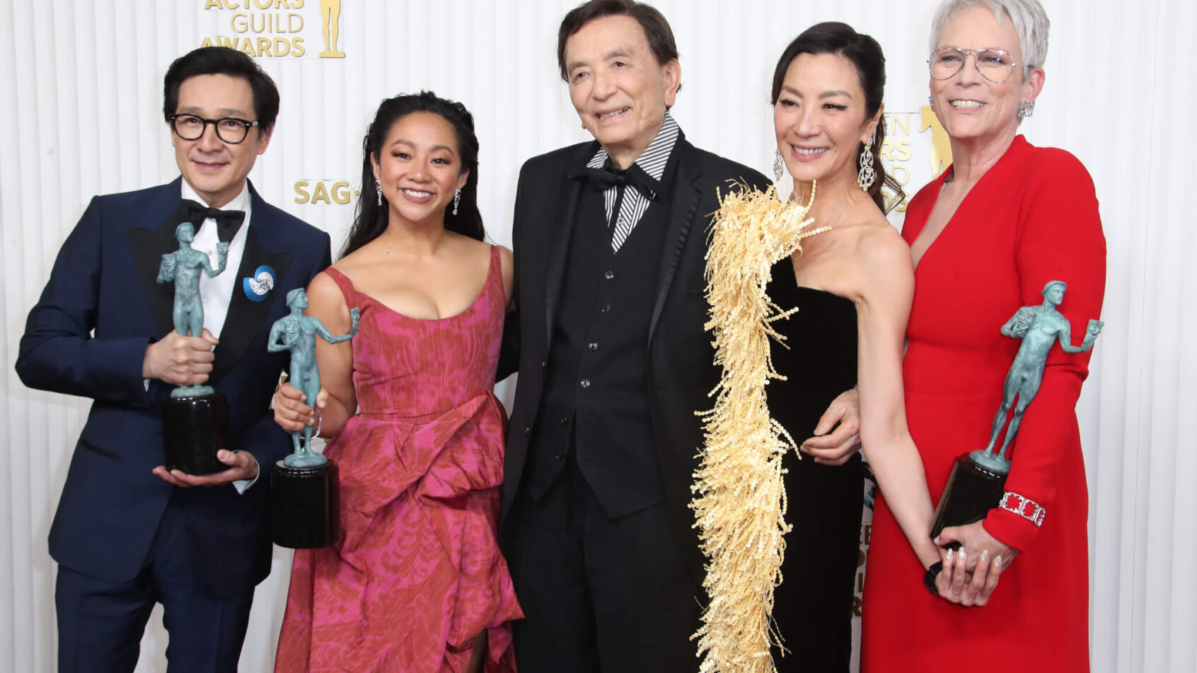 The cast of Everything Everywhere All at Once