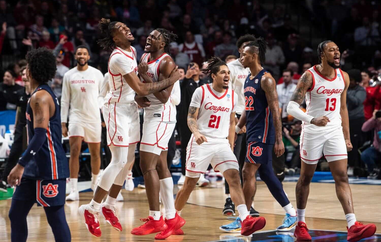 Houston basketball during the NCAA Tournament.