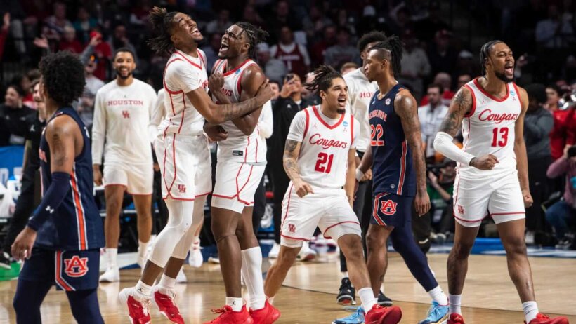 Houston basketball during the NCAA Tournament.