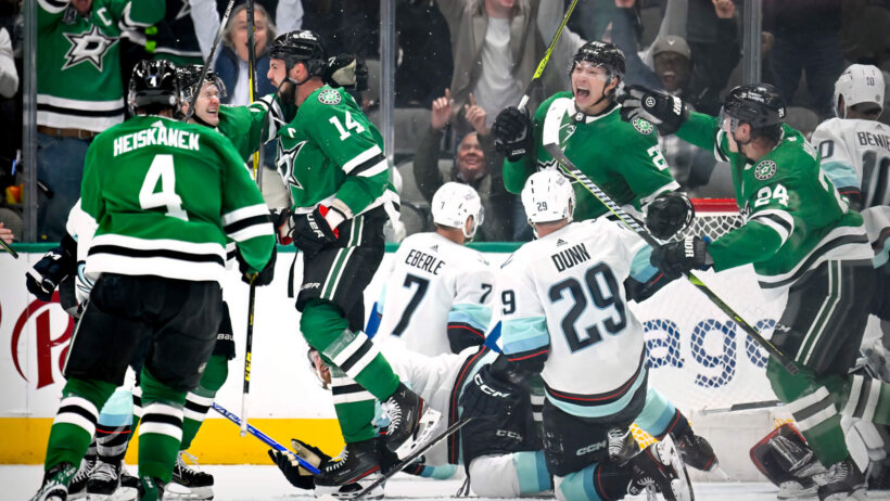 Dallas Stars goal against Seattle Kraken