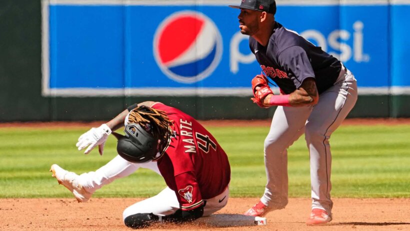 MLB Spring Training action.