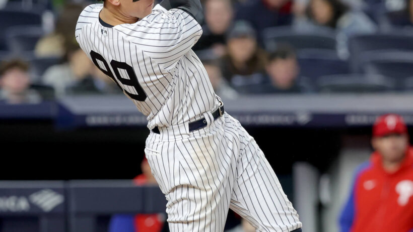 Yankees star outfielder Aaron Judge.