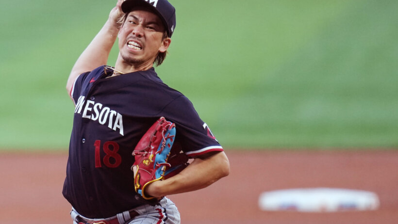 Minnesota Twins starting pitcher Kenta Maeda