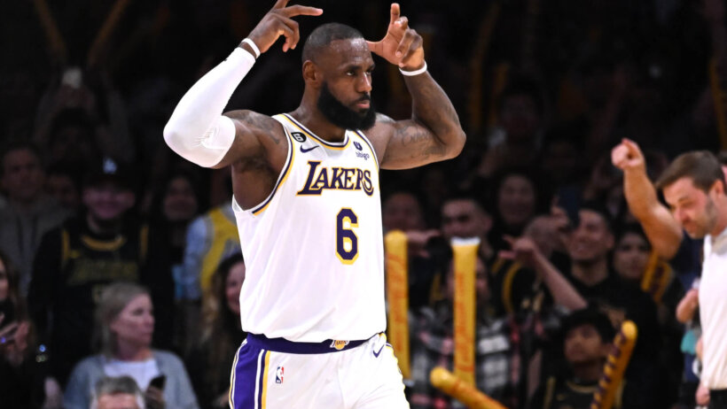 Los Angeles Lakers superstar LeBron James.